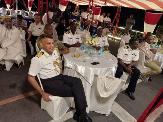 GLOCEPS attends the reception on board the Indian Naval Ship Sumedha
