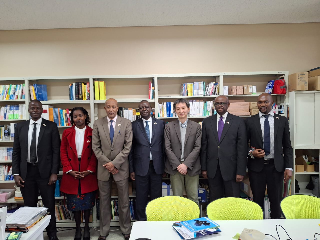 GLOCEPS team led by Ag Executive Director Dr. Ken Asembo held a meetin …