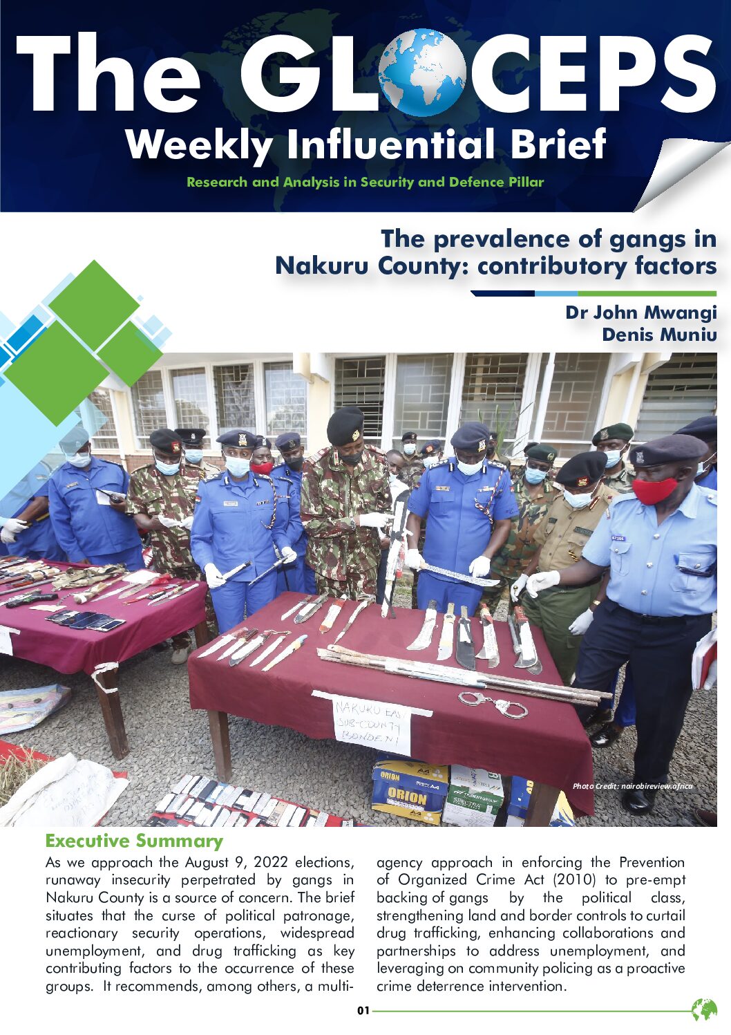 The Prevalence of Gangs in Nakuru County: Contributory Factors