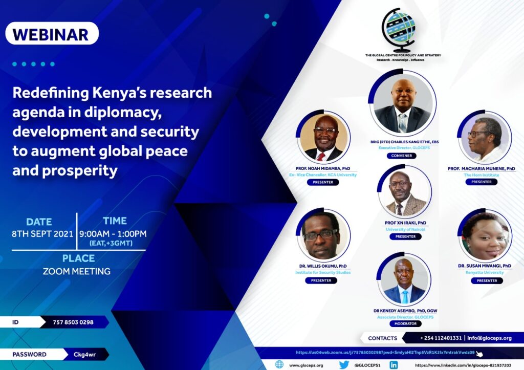 Redefining Kenya’s Research Agenda in Diplomacy, Development and Security to Augment Global Peace and Prosperity
