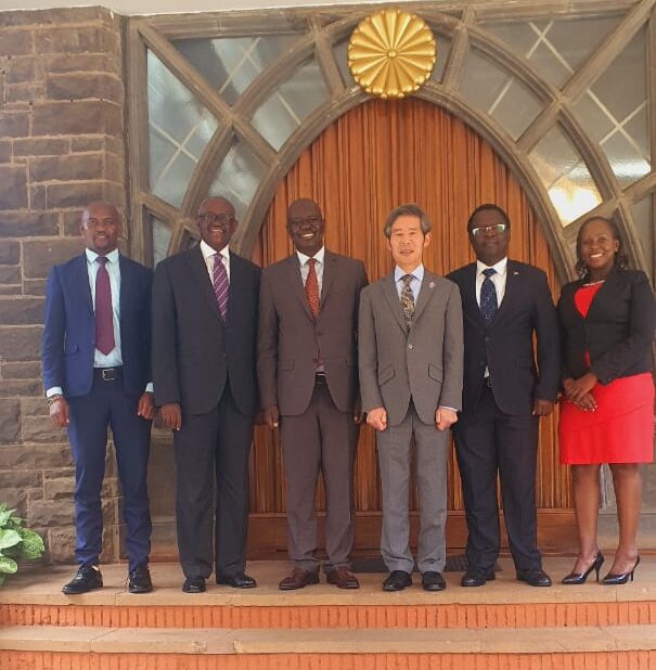 The Ag. Executive Director, Dr. Ken Asembo and Gloceps Team held a consultative meeting with H.E Ken Okaniwa, The Ambassador of Japan to Kenya. Discussion focused on partnerships and collaboration in areas of mutual interest