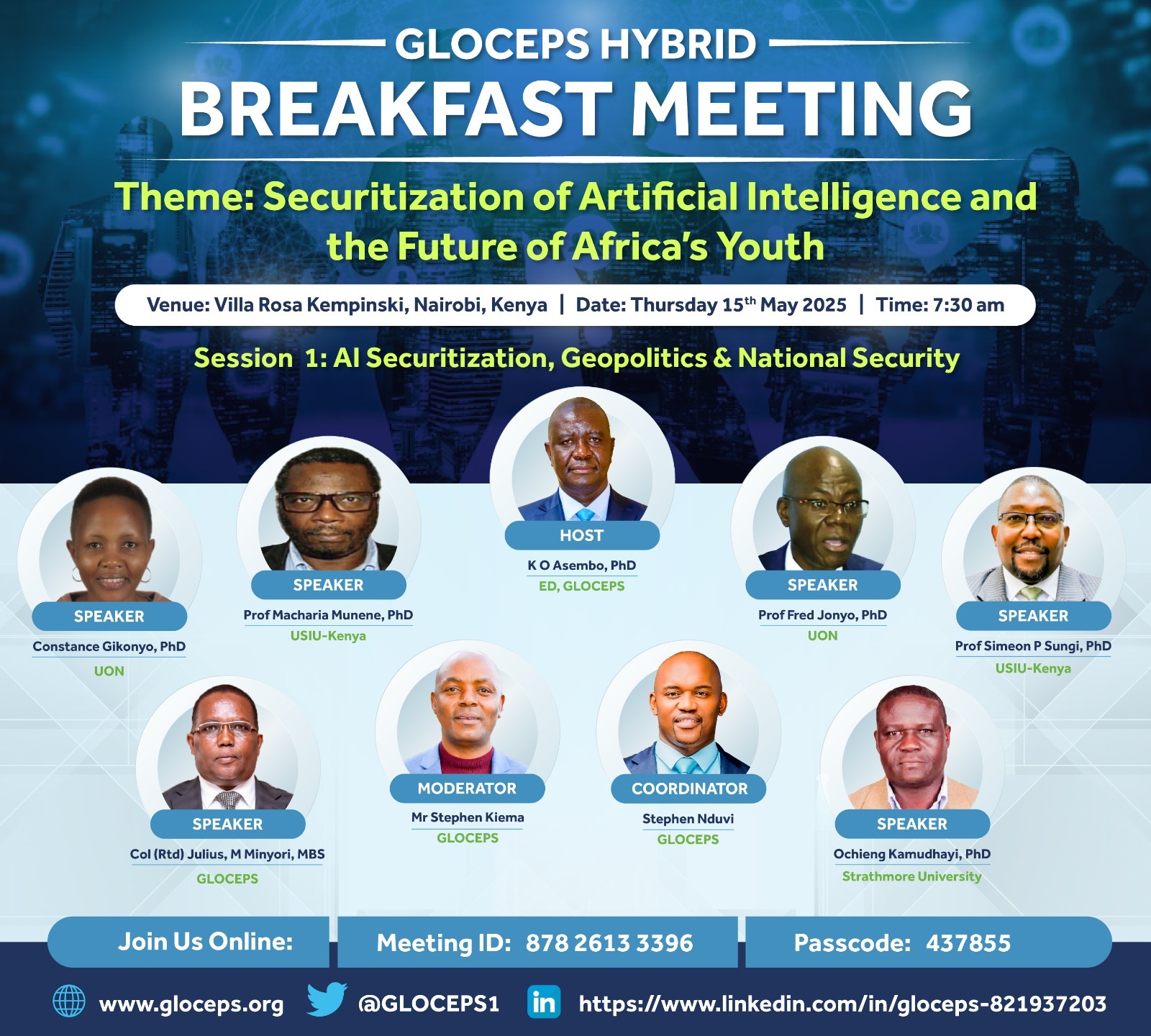 Gloceps Hybrid Event on Securitization of Artificial Intelligence and the Future of Africa’s Youth