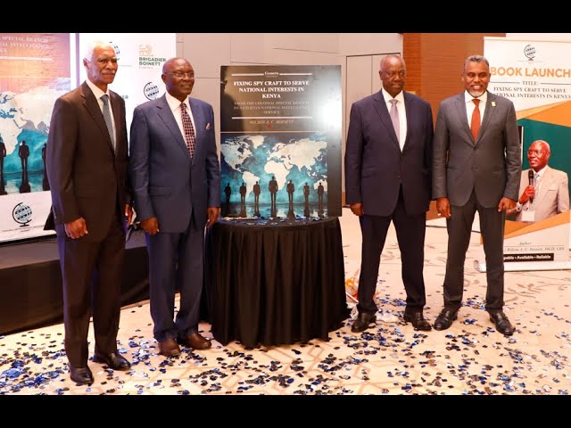 Boinett’s Vision for A Civilian Led NIS Realised as He Launches Book on Spy Craft