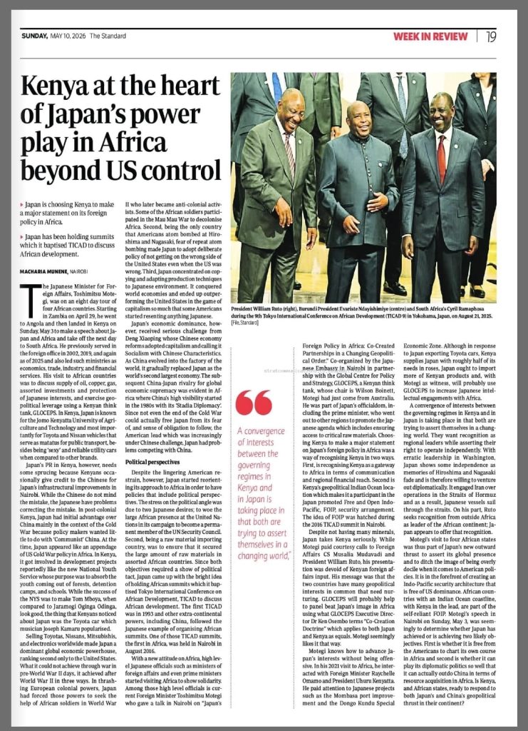 Kenya at the Heart of Japan’s Power Play in Africa beyond US control